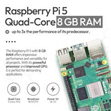 Buy Raspberry Pi 5 8GB online with advanced computing features for DIY projects.