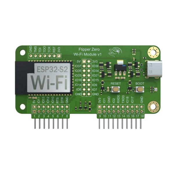 WiFi Devboard designed for Flipper Zero, ideal for IoT and network security experiments.