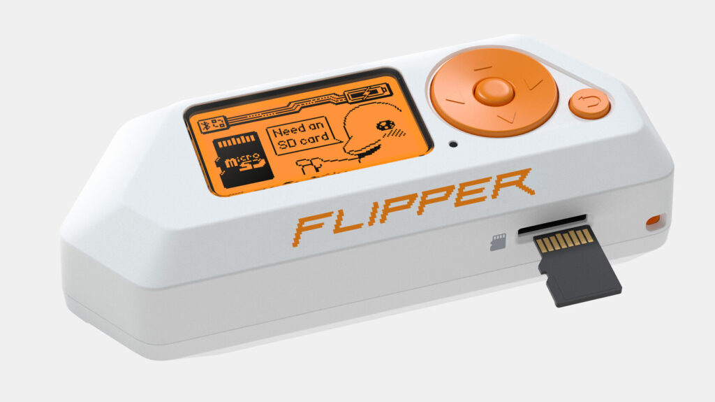 Close-up of Flipper Zero, the ultimate tool for digital exploration and analysis.